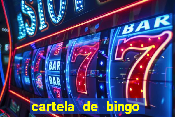 cartela de bingo cha de panela